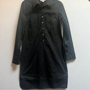 Caban classic cotton collar shirt dress Sz M